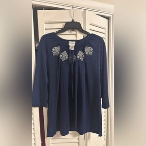 Bon Worth women’s top. Navy Blue size XLP
